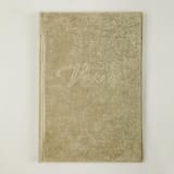 "Vow Book Champagne Velvet with Ribbon" - Wedding Vow Books in multicolor by Jordan Perry