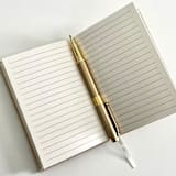 "A Letter To My Husband / Wife Linen Vow Books" - Wedding Vow Books in beige by Carolyn Jung