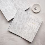 "Ocean Linen Gold Foilpress Wedding Vowbooks-Set of Vows" - Wedding Vow Books in blue by Ruth Jahja-Daro