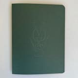 "Luxe Embossed Unisex Vow Books, Set of Two Forest Lined Paper" - Wedding Vow Books in green by Eva Tadros