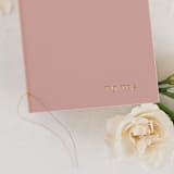 "Dusty Pink Wedding Vow Books, Set of Two" - Wedding Vow Books in pink by Studio Lavender