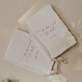 "'To have and to hold' Wedding Vow Books, Set of Two" - Wedding Vow Books in white by Studio Lavender