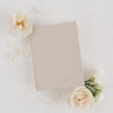 "Mist Wedding Vow Books, Set of Two" - Wedding Vow Books in beige by Studio Lavender