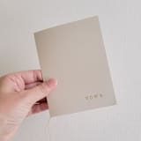 "Mist Wedding Vow Books, Set of Two" - Wedding Vow Books in beige by Studio Lavender