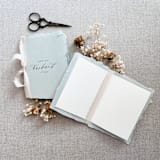 "For My Husband / Wife Vow Book Set - Lake with ribbon" - Wedding Vow Books in natural by Jen Simpson