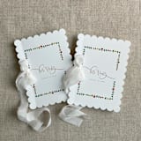 "Still bloom floral vow book | SET of 2 books | includes 1 her vows and 1 his vows" - Wedding Vow Books in white by Ivory Invitations