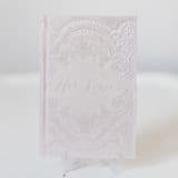 "Vow Book - Her" - Wedding Vow Books in pink by Velvet Raptor