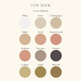 "Personalized Vow Book Set His and Hers" - Wedding Vow Books in multicolorassorted-colors by Jordan Perry