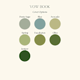 "Personalized Vow Book Set His and Hers" - Wedding Vow Books in multicolorassorted-colors by Jordan Perry