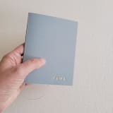 "Dusty Blue Wedding Vow Books, Set of Two" - Wedding Vow Books in blue by Studio Lavender