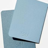 "Luxe Embossed Unisex Vow Books, Set of Two, Azul & Jean Blue, Blank Pages" - Wedding Vow Books in blue by Eva Tadros