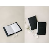 "Embossed Wedding Vow Books, Set of Two, Black" - Wedding Vow Books in black by Studio Lavender