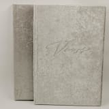 "Vow Book Set of 2 Silver Velvet" - Wedding Vow Books in silver by Jordan Perry