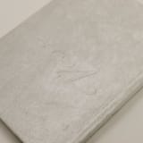 "Vow Book White Velvet" - Wedding Vow Books in white by Jordan Perry