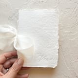 "HERS Vow Book | letterpressed with silk ribbon - white" - Wedding Vow Books in white by Cara Jo Knapp