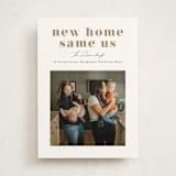 "New Home Same Us" - Moving Announcements in Latte by Mansi Verma - Front