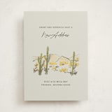 "desert crayon drawing" - Moving Announcements in Olive by Cass Loh - Front