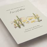 "desert crayon drawing" - Moving Announcements in Olive by Cass Loh - Detail