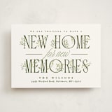 "Hearth" - Moving Announcements in Greenery by Erin L. Wilson - Front