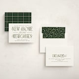 "Hearth" - Moving Announcements in Greenery by Erin L. Wilson - Assembled