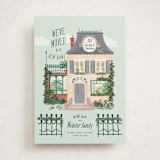 "Little Festive House" - Moving Announcements in Mint by Leia Matt - Front