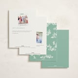 "Little Festive House" - Moving Announcements in Mint by Leia Matt - Back of Card Options