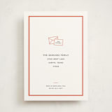 "Snail Mail" - Moving Announcements in Tomato by Megan Davis - Front