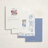 "Toile Home" - Moving Announcements in Sky by Teju Reval - Back of Card Options