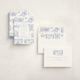 "Toile Home" - Moving Announcements in Sky by Teju Reval - Assembled