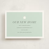 "house and home" - Moving Announcements in Mint by Sara Hicks Malone - Front