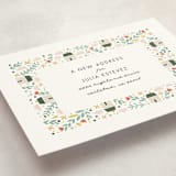 "Little Village" - Moving Announcements in Onyx by Monica Schafer - Detail