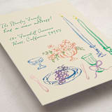 "tablescape drawing" - Moving Announcements in Garden by Cass Loh - Detail