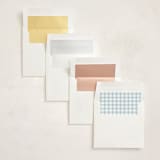 "Bow Frame" - Moving Announcements in Lagoon by Leah Bisch - Envelope Liner Options