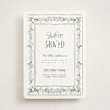 "Vintage Sketched" - Moving Announcements in Wisteria by Jenna Holcomb - Front