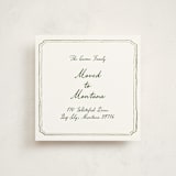 "Handwritten" - Moving Announcements in Moss by Cass Loh - Front