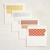 "Stamped" - Moving Announcements in Sunset by Jenna Holcomb - Envelope Liner Options