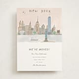 "NYC Postcard" - Moving Announcements in Sea by Teju Reval - Front
