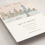 "NYC Postcard" - Moving Announcements in Sea by Teju Reval - Detail