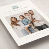 "first home classic motif" - Moving Announcements in Stormy by Becky Nimoy - Detail