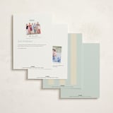 "Stripes" - Moving Announcements in Lake by Ellen Schlegelmilch - Back of Card Options