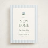 "Hydrangea Home" - Moving Announcements in Sky by Carolyn MacLaren - Front