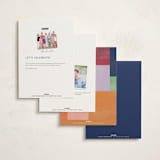 "Colorblock Home" - Moving Announcements in Navy by Sierra Lee - Back of Card Options
