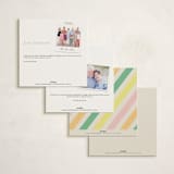 "Coquette" - Moving Announcements in Candy Stripes by Megan Davis - Back of Card Options