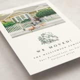 "Old Oak Tree" - Moving Announcements in Hunter Green by Becky Nimoy - Detail
