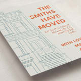 "House Sketch" - Moving Announcements in Bluebell by Carolyn Hunt - Detail