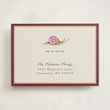 "Snail Mail" - Moving Announcements in Raspberry by Pati Cascino - Front
