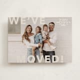 "Bold Move" - Moving Announcements in Ivory by Angela Thompson - Front
