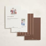 "Vintage Stripes" - Moving Announcements in Mocha by Creo Study - Back of Card Options