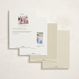 "Goodbye & Hello" - Moving Announcements in Cream by Robert and Stella - Back of Card Options