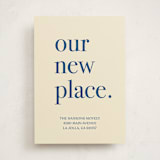 "Ours" - Moving Announcements in Navy by Baumbirdy - Front